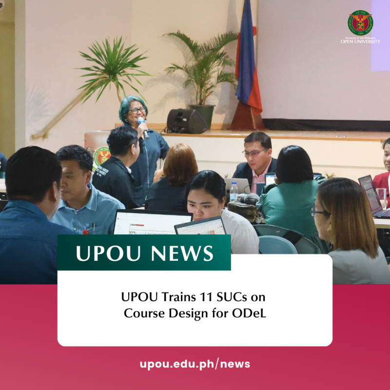 UPOU Trains 11 SUCs on Course Design for ODeL