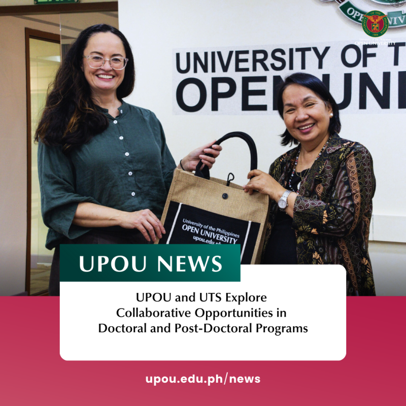 UPOU and UTS Explore Collaborative Opportunities in Doctoral and Post-Doctoral Programs