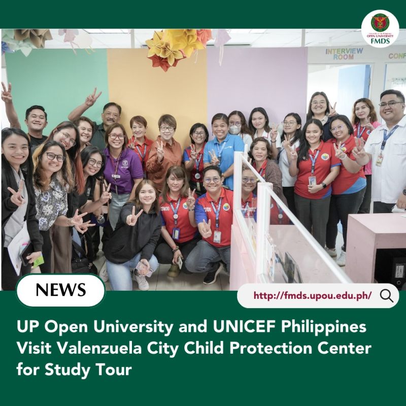 University of the Philippines Open University (UPOU) and UNICEF Philippines had a study tour at the Valenzuela City Child Protection Center (CPC)